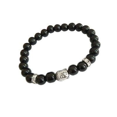 Buddha Onyx Beads Bracelet By Menjewell
